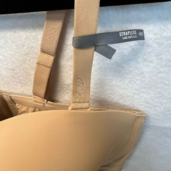 NWT AERIE Convertible Strapless Bra Size 40DD Nude Multiway Padded Underwire - Picture 3 of 10